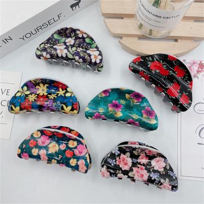 China New Fashion Hair Clip Design Flower Hair Claw Retro Hair Clips Accessories Hair Clips Woman Girls for sale