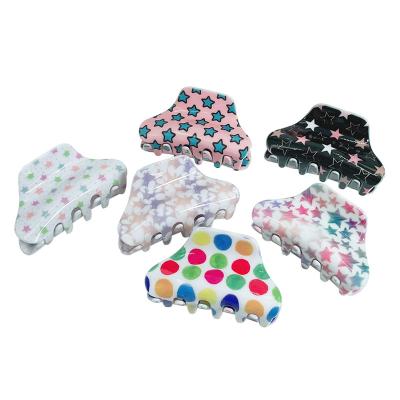 China New Fashion Hair Clip Design Star Pentagon Hair Claw Small Hair Clips Accessories Hair Clips Woman Girls Hair Claw for sale