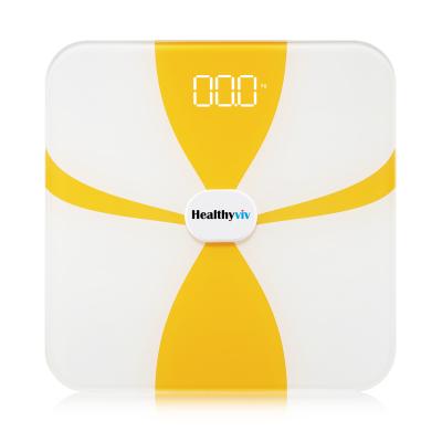 China Promo 2020 intelligent fat scale electronic body scale with calculate digital electronic scale 300*300*27mm for sale