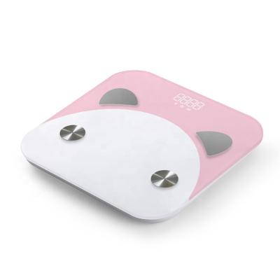 China Bestselling Bathroom Bed Room BLE Mini Cute Goat Shape Body Fat Scale Easy Carry Smart Bathroom Scale With Free App for sale