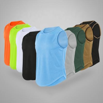 China Brand New QUICK DRY Gyms Beach Men's Summer Sleeveless Singlets Casual Wear Mens Vest Mens Knit Tops for sale