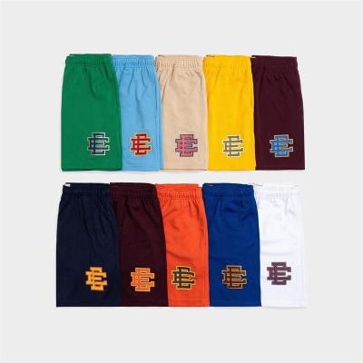 China Anti-Wrinkle Cropped Summer Men's Side Pockets Fit Polyester Mesh Basketball Shorts Two Deep Edge Mens Basic Shorts for sale