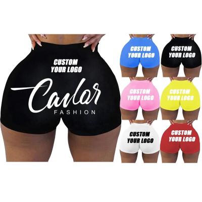 China Anti-wrinkle in the current hot sale yoga pants gym shorts and candy booty shorts letter printing 2020 snack shorts women cycling shorts equipments for sale