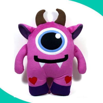 China Factory wholesale plush toy plush toy hot sale stuffed toy monster godzilla eye monster plush toy for sale