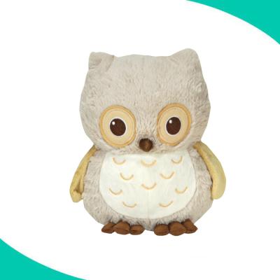 China New Design Soft Plush Unstuffed Animal Plush Owl Night Light In Belly for sale