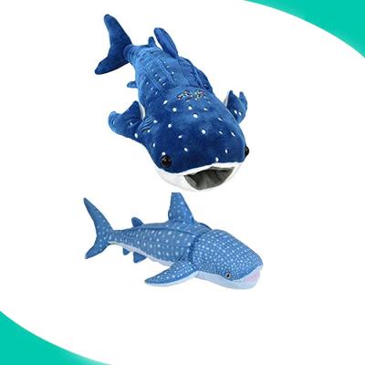 China Custom Plush Stuffed Animal High Quality Sea Animal Whale Shark Plush Toy for sale