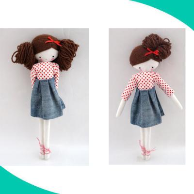 China Battery Operated Toy 12 Inch Handmade Rag Doll Plush Doll Factory Custom Wholesale for sale