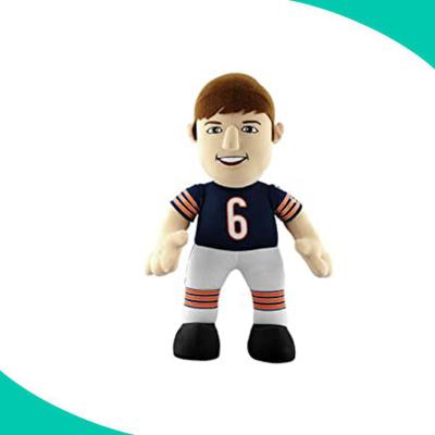 China NFL New England Patriots By Custom Plush Toy Factory Sound Doll Cartoon 14 Inch Player Stuffed Doll for sale