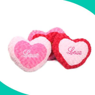 China Factory wearable OEM design valentine's day plush heart shape pillow i love you for sale