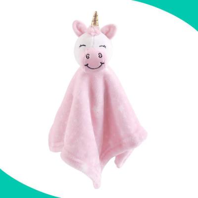 China OEM Design Portable Plush Baby High Quality Unicorn Animal Safety Blanket for sale