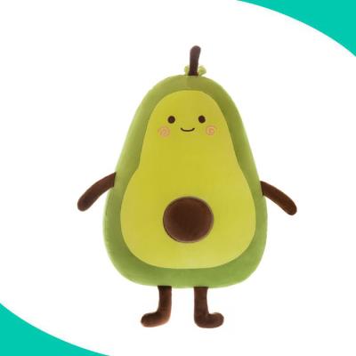 China High Quality Soft Stuffed Plush Fashion 32cm Fruit Avocado Plush Toys Body Pillow for sale