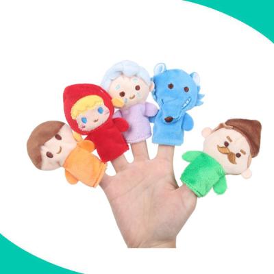 China Plush China Factory Customized Cute Plush Doll Hand Puppet Stuffed Finger Puppet for sale