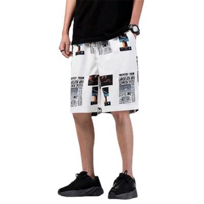 China Best Quality Breathable Bodybuilding Basketball Sweat Shorts Sale Printed Hawaii Pattern Fashion Men's Relaxed Fabric Shorts With Pockets for sale