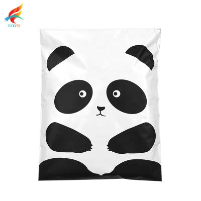 China Customized factory wholesale 10X14.5inch recyclable polymailer messenger bag envelope panda mailer for clothes for sale