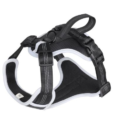 China Oxford Cloth Stocked Cross Explosive Dog Chest Tie Vest Pet Leash Chest Explosion Proof Perforated Strap for sale