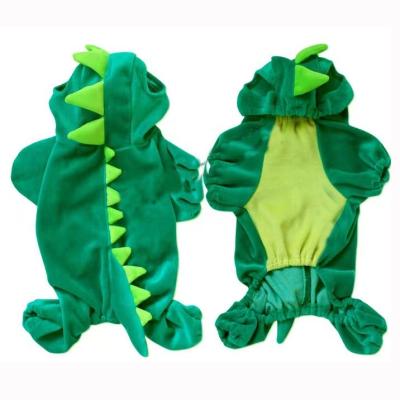 China Halloween Stocked Costume Cute Dinosaur Dragon Pet Dog Cat Clothes Pet Clothes Display For Winter (3XL) for sale