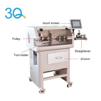 China 2PIN-24PIN 3Q Automatic Jacket Cable Stripping Slitter Wire Stripping Machine for sale