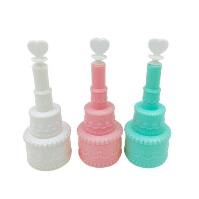 China 36pcs/box Outdoor Game Cake Bottle High Quality Wedding / Soap Bubbles Water Toy 3 Colors For Customized for sale