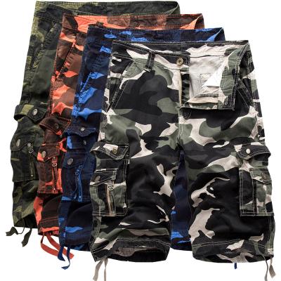 China New Waterproof Camouflage Loose Cargo Shorts Men Cool Military Camouflage Shorts Half Pants for sale