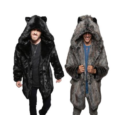 China European men's long fur coat plus size viable men's new winter casual warm mink coat and American fur coat for sale