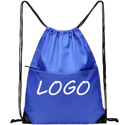 China Recycle; Reusable Quality Customized Logo Canvas Cotton Double Rope Tote Dust Drawstring Bag Portable Reusable Printed Gift for sale