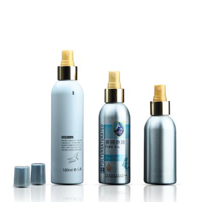 China Easy Personal Care Make Printing Spray Atomizer Cosmetic Aluminum Bottle Packaging In 300ml for sale