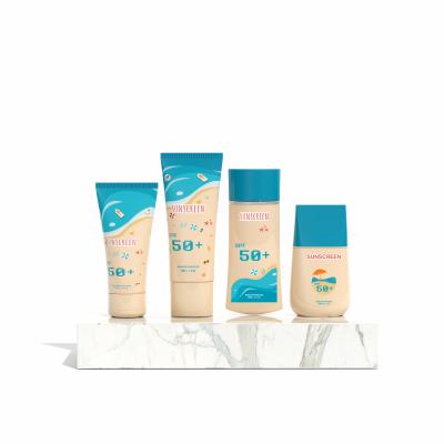 Chine Blue Top Hair Cream Girl Style 60ml PE Sunscreen Cream Plastic Bottle à vendre