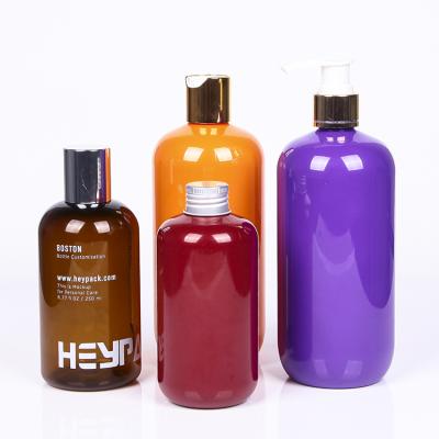 China Recycable Purple Red Color Orange Empty PET Plastic Packaging Bottle à venda