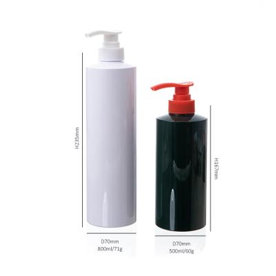 중국 D70mm Large Size 500ml 800ml Body Cosmetic Wash Bottle With 32mm Pump Dispenser 판매용