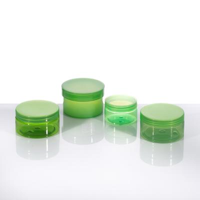 中国 Transparent Aloe Vera Gel Aloe Vera Gel 6oz 8oz Green PET Jar Container 販売のため