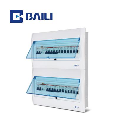 China Hot-selling BAILI GS 0.8 mm Metal Box ABS Metal Hot-selling 32way 0.8 mm metal or metal or full series cover distribution board for sale