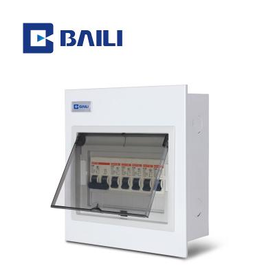 China BAILI A8L 04way Metal Control Panel Wall Mounted Electrical Distribution Box for sale