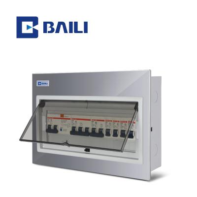 China BAILI A8L 13way Metal Stainless Steel Panel Control Panel Wall Mounted Electrical Distribution Box for sale