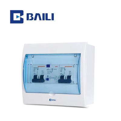 China Full Construction BAILI VTI 8way Control Box Outdoor Mount MCB Control Panel Enclosure Box Electric Plastic Distribution Box for sale