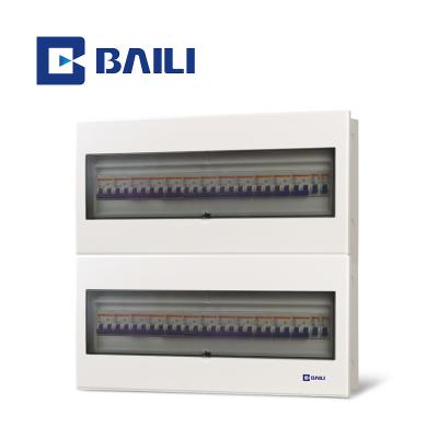 China BAILI V12 42way MCB Metal+Plastic Protective Low Voltage Large Size Metal Distribution Box Flush Mount Enclosure for sale