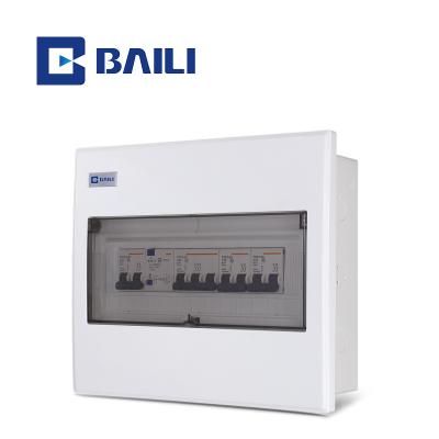 China BAILI S Full Metal +Plastic Protective Distribution Box 10way Metal Or Plastic Flush Mount MCB Low Voltage Enclosure for sale