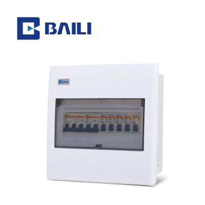 China Metal +Plastic Or BAILI S 10way Full Plastic Flush Mounting Protection Distribution Box MCB Low Voltage Enclosure for sale