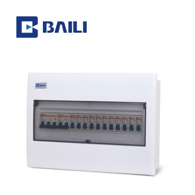 China Metal +Plastic or BAILI S-16way Full Plastic Flush Mounting Protection Distribution Box MCB Low Voltage Enclosure for sale