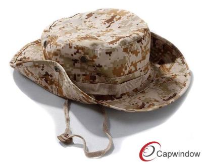 China Outdoor Reversible Fisherman Bucket Hat Military Style Hats For Summer for sale