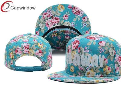 China Floral / Camouflage Cotton Custom Strapback Hats Ladies Baseball Caps for sale