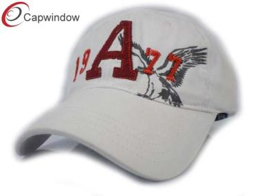 China Heavy Cotton Twill Golf Baseball Hats Ladies Baseball Caps With Printed Hawk Pattern for sale