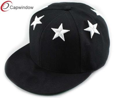 China 3D Star Embroidery Wool Baseball Caps Flat Brim Baseball Hats For Basketball for sale