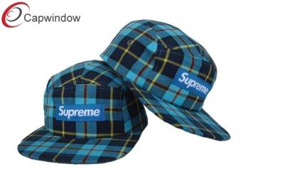 China Golf Tartan Ripstop Wool Baseball Caps Custom Strapback Hats for sale