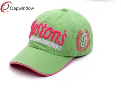 China Colorful 3D Embroidered Baseball Caps , Adjusteble Fitted Baseball Hats for sale