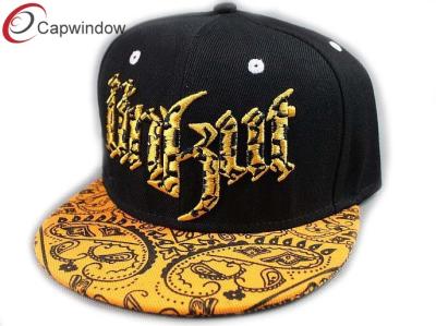 China Snake Leather Beak Hip Hop Baseball Caps With Double Color 3D Embroidery On Crown for sale