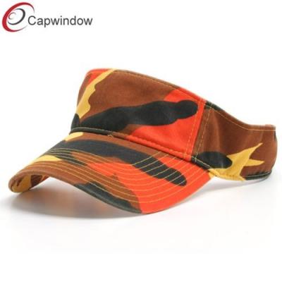 China Deluxe Camouflage Sports Sun Visors Hats with Printed Chino Cotton for sale