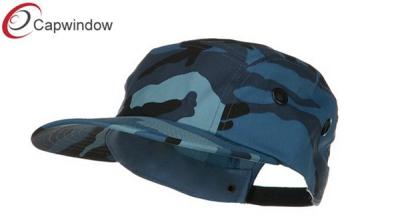 China Sky 5 Panel Camper Cap with Cotton and Polyester / Camouflage Twill Cap for sale