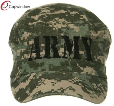 China Army Flat US Army Digital ACU Washed Cotton Military Baseball Hats with Curved Bill and Buckle Closure for sale