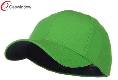 China Lime Low Profile Washed Cotton Baseball Caps Flexfit with Stretchable Moisture for sale