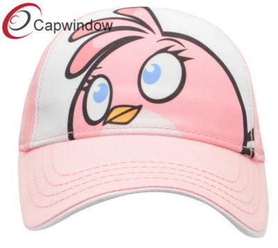 Chine Casquettes de baseball graphiques de coton d'oiseaux roses de caractère pour la casquette de baseball de loisirs d'enfants/d'enfants à vendre